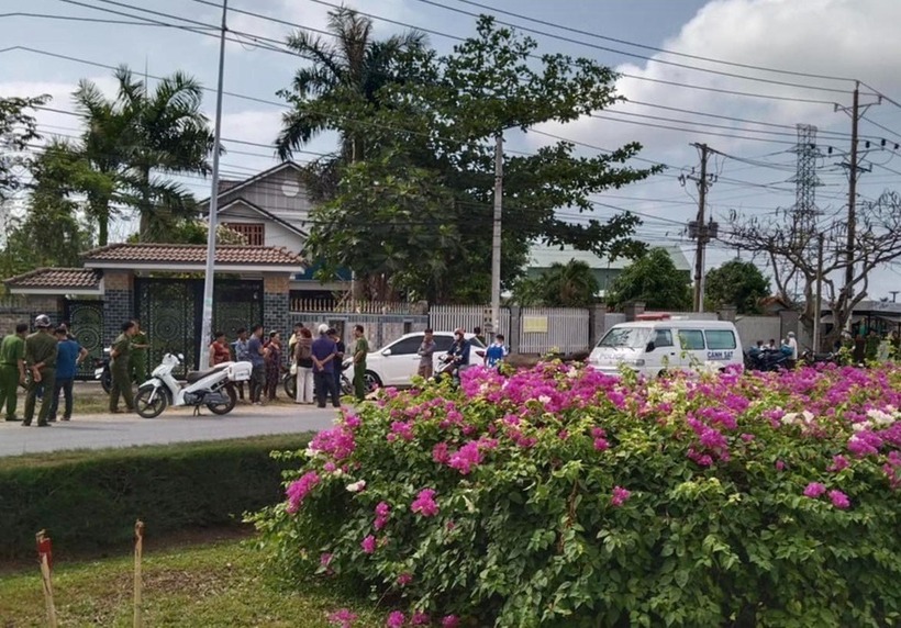 Hiện trường vụ án mạng. Ảnh: Vietnamnet