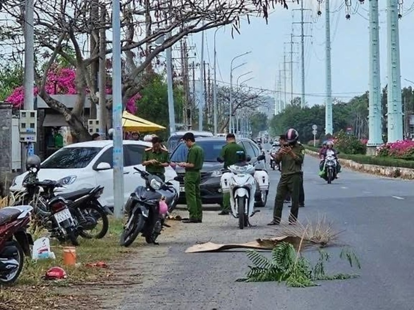 Hiện trường vụ án mạng. Ảnh: Người lao động