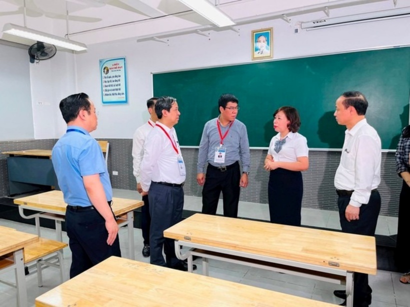 Công tác kiểm tra coi thi tốt nghiệp THPT được Bộ GD&ĐT đặc biệt coi trọng. Ảnh: Người đưa tin