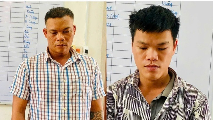 Lê Ngọc Duy (trái) và Triệu Văn Phúc. Ảnh: Báo Tuổi trẻ.