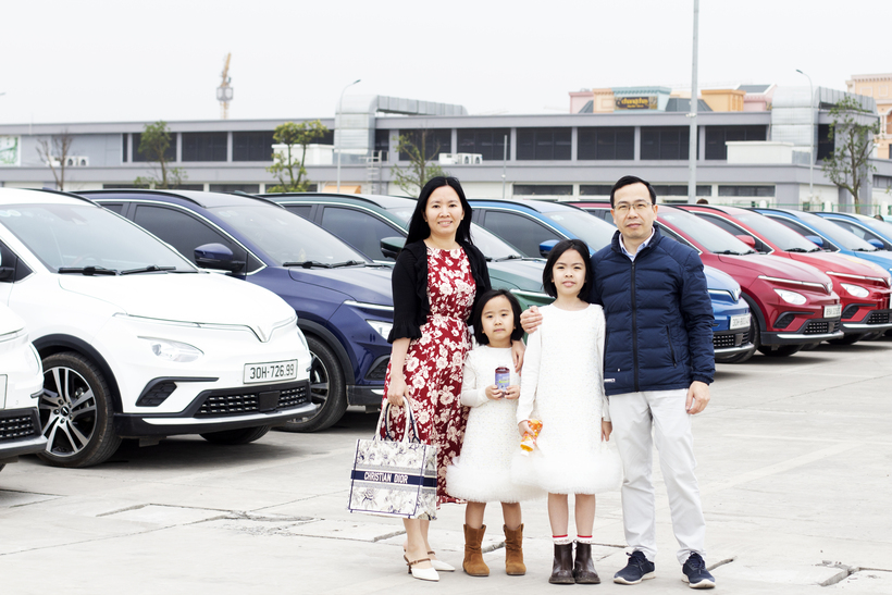 Anh Minh cho biết, đây không phải lần đầu tiên gia đình anh tham gia sự kiện xanh của Vingroup
