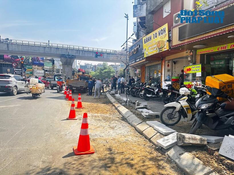 Theo thiết kế được phê duyệt, chiều dài xén là 35 m, chiều rộng trung bình 2 m