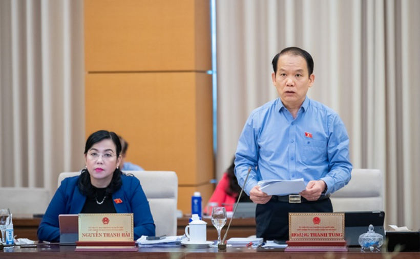 Chủ nhiệm Ủy ban Pháp luật và Tư pháp Hoàng Thanh Tùng (Ảnh: Media Quốc hội).