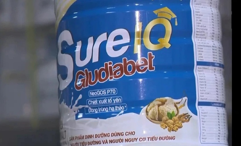 Sữa bột có chỉ tiêu chất lượng một số chất đạt dưới 70% so với mức công bố. Ảnh: Dân trí