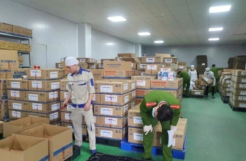 Đường dây này đã sản xuất 573 nhãn hiệu sữa bột các loại. Ảnh: PLO