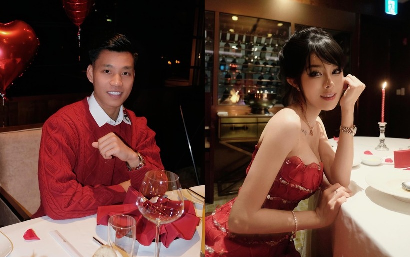 Trong ngày chính thức "ra mắt" người hâm mộ với tư cách bạn gái Vũ Văn Thanh, Trần Bích Hạnh để lại ấn tượng với diện mạo vừa toát lên vẻ thanh lịch và nữ tính lại quyến rũ hết nấc. Niềm hạnh phúc của nàng WAG được thể hiện qua nụ cười rạng rỡ, ánh mắt lấp lánh niềm vui khi đứng bên người đàn ông của mình.