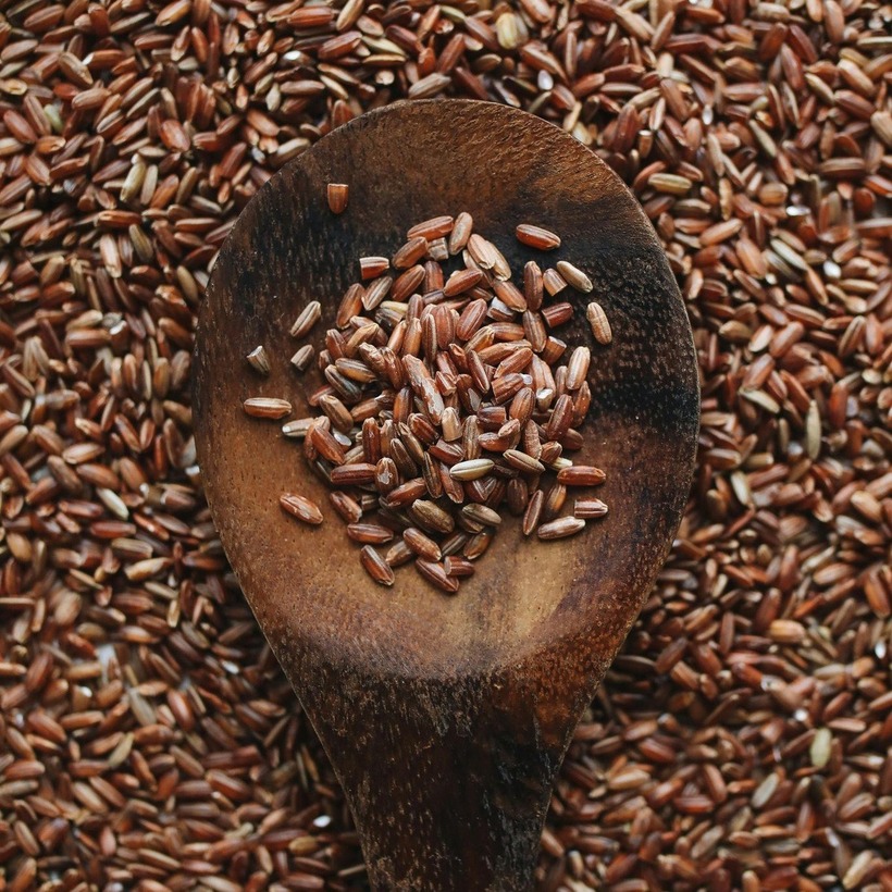 Gạo lứt chứa lượng chất xơ cao gấp nhiều lần so với gạo trắng