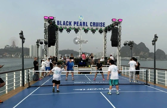 Vụ việc thi đấu pickleball được cho là diễn ra trên boong tàu Black Pearl Cruise. (Ảnh: CAND)