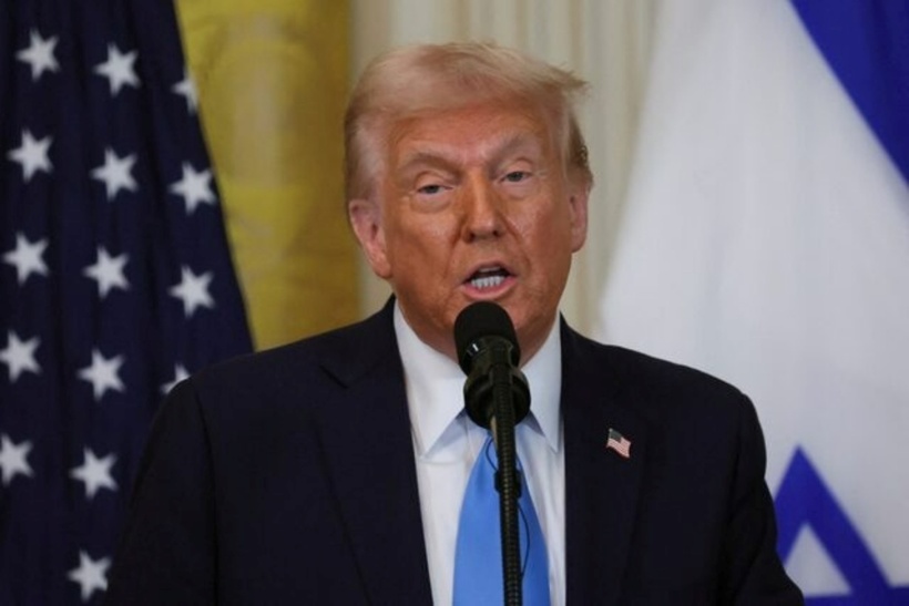 Tổng thống Trump bày tỏ niềm tự hào về những thành tựu kinh tế, bao gồm cả chính sách thuế quan. Ảnh: Reuters