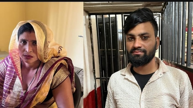 Sapna (40 tuổi) và người tình - Rahul Kumar. Ảnh: NDTV