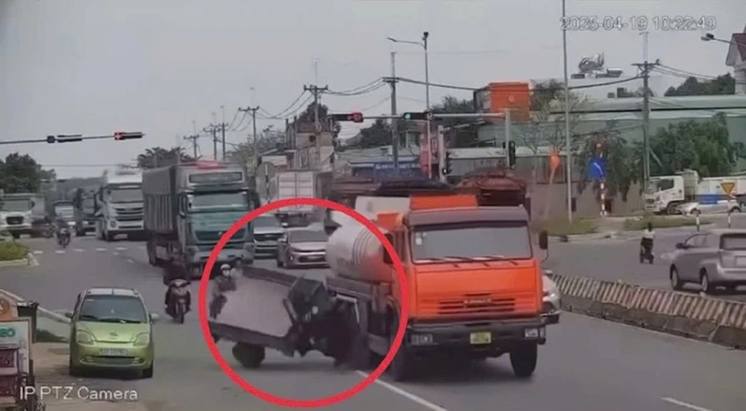 Hiện trường vụ tai nạn. Ảnh: Pháp luật TP.HCM