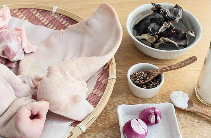 Thịt thủ lợn có nhiều cách chế biến. Ảnh minh họa