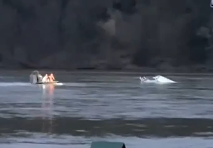 Hiện trường vụ tai nạn. Ảnh: Daily Mail