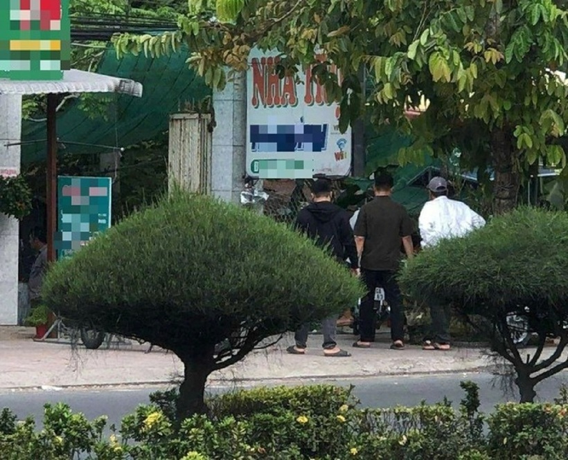 Nhà nghỉ nơi xảy ra sự việc. Ảnh: Thanh Niên