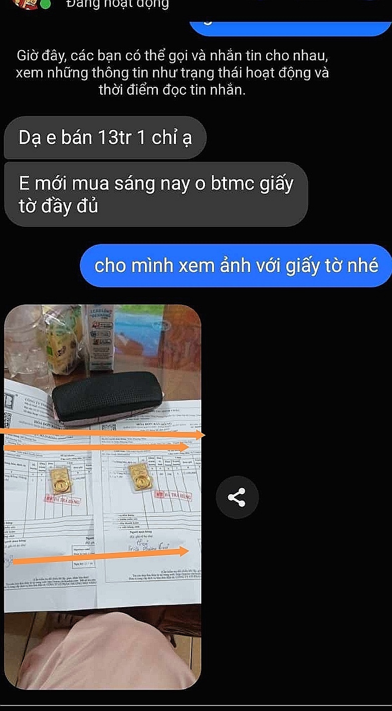 Trên các hội nhóm mua bán, trao đổi, một số người bán vàng nhẫn với mức giá 13 triệu đồng/chỉ.