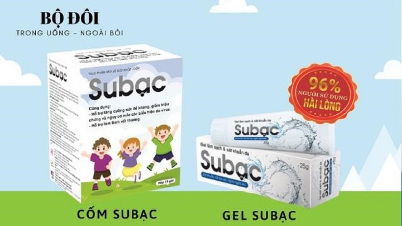 Bộ đôi Subạc giúp đẩy lùi bệnh tay chân miệng ở trẻ hiệu quả