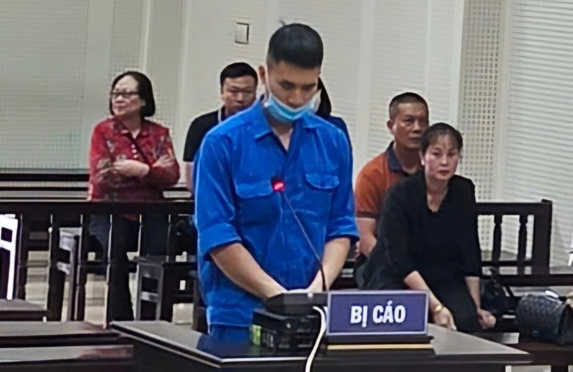 Bị cáo Vũ Đức Chính tại phiên tòa. Ảnh: Công Lý