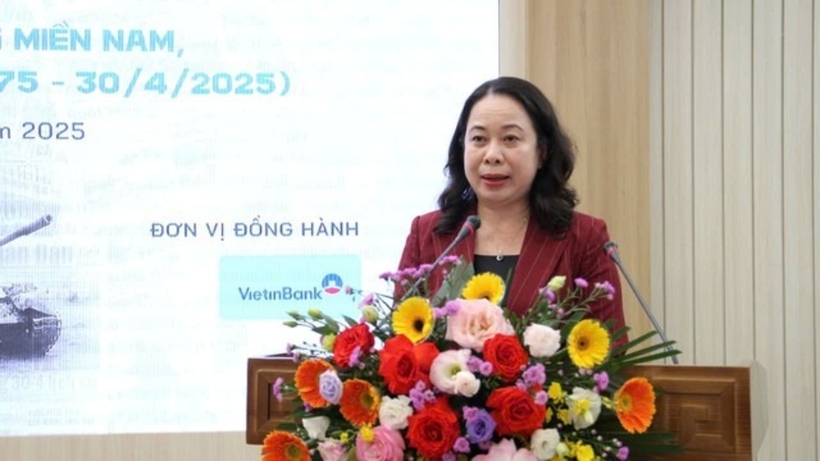 Phó Chủ tịch nước Võ Thị Ánh Xuân phát biểu tại sự kiện.