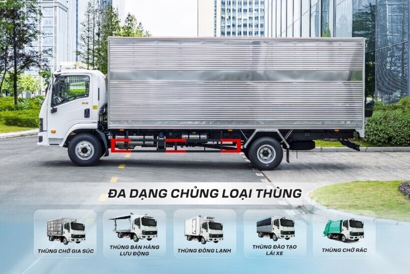 Đa dạng lựa chọn thùng xe cho khách hàng