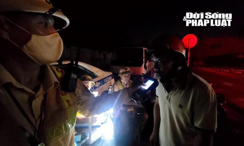 Tài xế này có nồng độ cồn 0,026 mg/L.