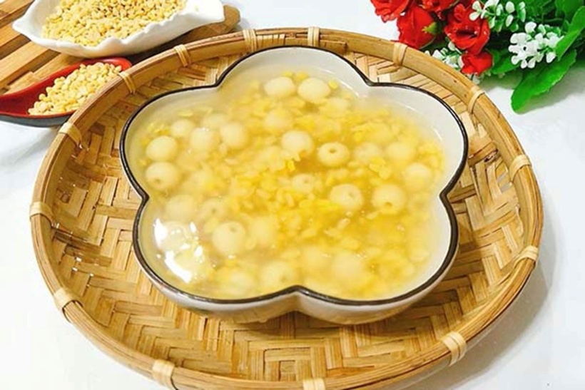 Cách làm món đậu xanh nấu hạt sen mát gan, giải nhiệt - 2