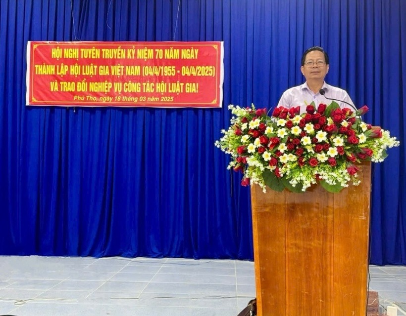 Luật gia Cao Thanh Sơn, Chủ tịch Hội Luật gia tỉnh An Giang.