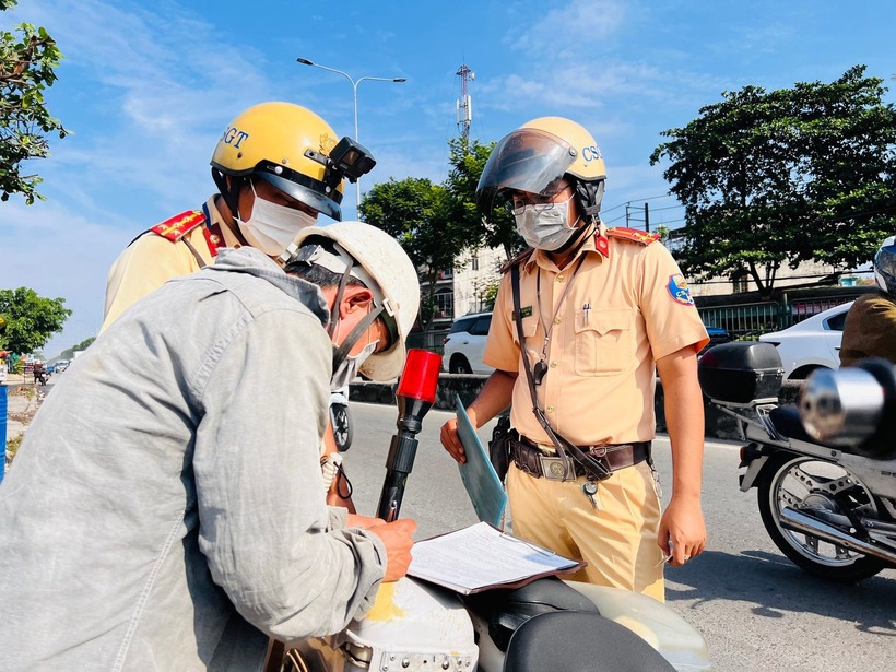 CSGT có thẩm quyền xử phạt tất cả các hành vi vi phạm giao thông. Ảnh minh họa