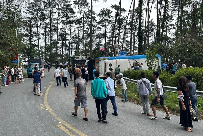 Hiện trường vụ tai nạn.