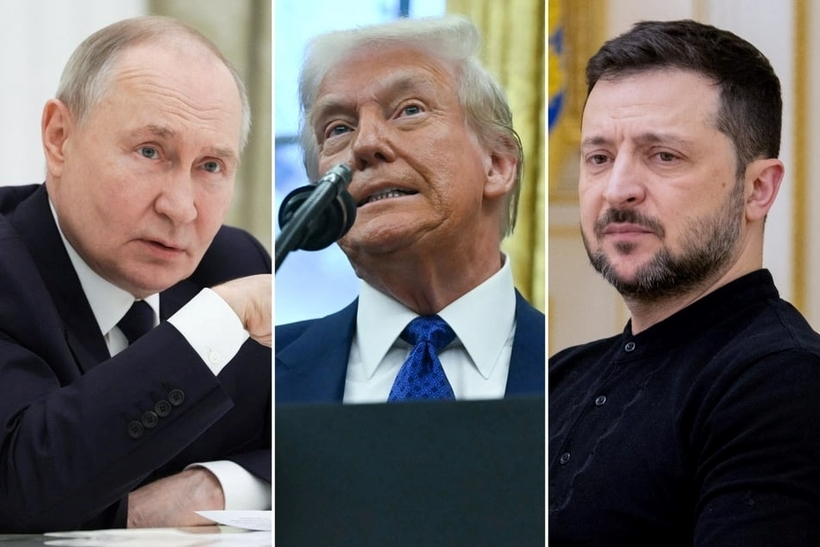 Ông Trump bất ngờ thay đổi thái độ với ông Zelensky và ông Putin. Ảnh: Tag24.com
