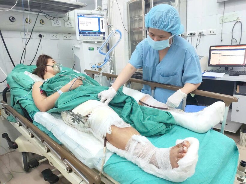 Nạn nhân N được xác định là một trong những người bị thương nặng nhất trong vụ tai nạn