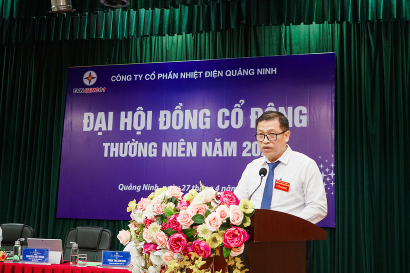 Ông Nguyễn Việt Dũng – Tổng giám đốc Công ty trình bày báo cáo kết quả thực hiện nhiệm vụ năm 2024 và Kế hoạch năm 2025 tại Đại hội