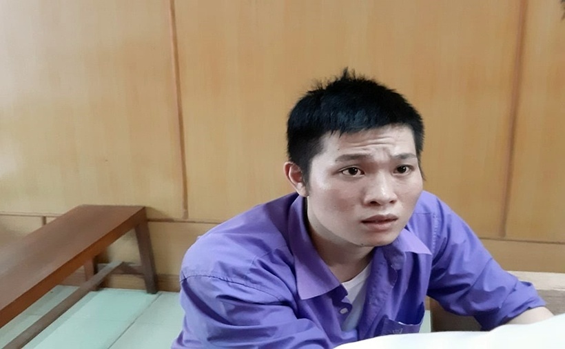 Nguyễn Duy Châu tại phiên tòa sơ thẩm. (Ảnh: Dân trí)