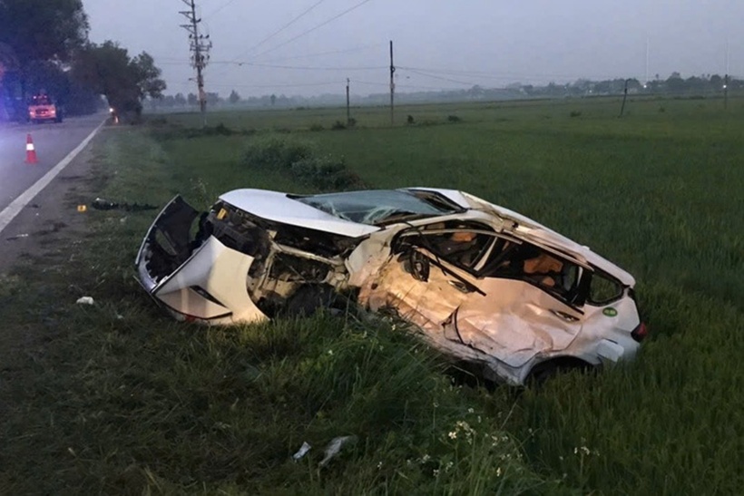 Hiện trường vụ tai nạn. Ảnh: Báo Lao Động.