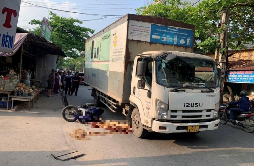 Hiện trường xảy ra vụ tai nạn. Ảnh: Báo Công lý.