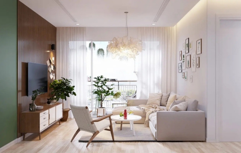 Nên sử dụng các gam màu trung tính như trắng, be, xám để tạo cảm giác rộng rãi cho căn hộ. Có thể điểm xuyết thêm một số màu sắc nổi bật để tạo điểm nhấn.