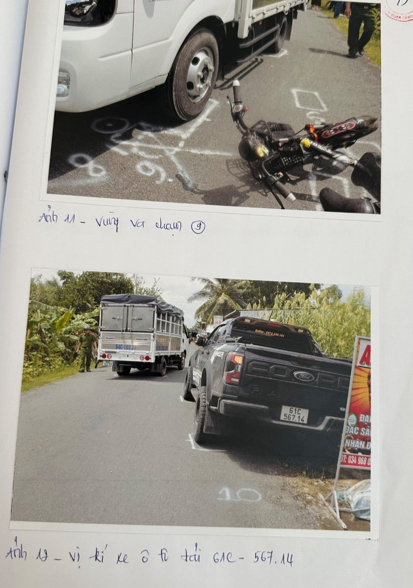 Hiện trường vụ tai nạn. Ảnh: Dân Trí.