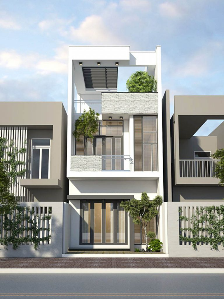 Mẫu nhà phố 1 trệt 1 lầu 1 tum - 4