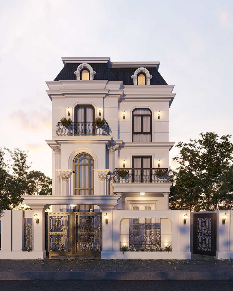 Điểm nổi bật của biệt thự là có lối đi riêng, sân vườn bao quanh.