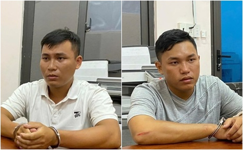 Công an đang ghi lời khai của nghi phạm. (Ảnh: Cơ quan công an)