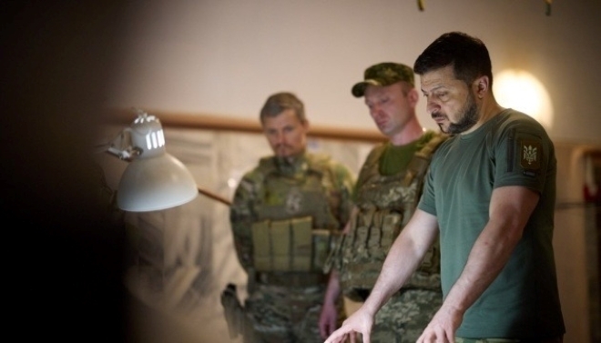 Tổng thống Volodymyr Zelensky triệu tập cuộc họp của Ban tham mưu Tổng tư lệnh tối cao Ukraine. Ảnh: Ukrinform
