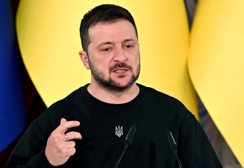 Ông Zelensky cáo buộc Nga tung đòn "đại náo" thủ đô Kiev 2 lần trong một buối sáng. Ảnh: Reuters