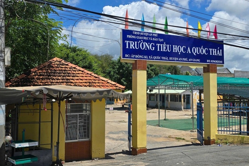 Trường Tiểu học A Quốc Thái. Ảnh: Dân trí