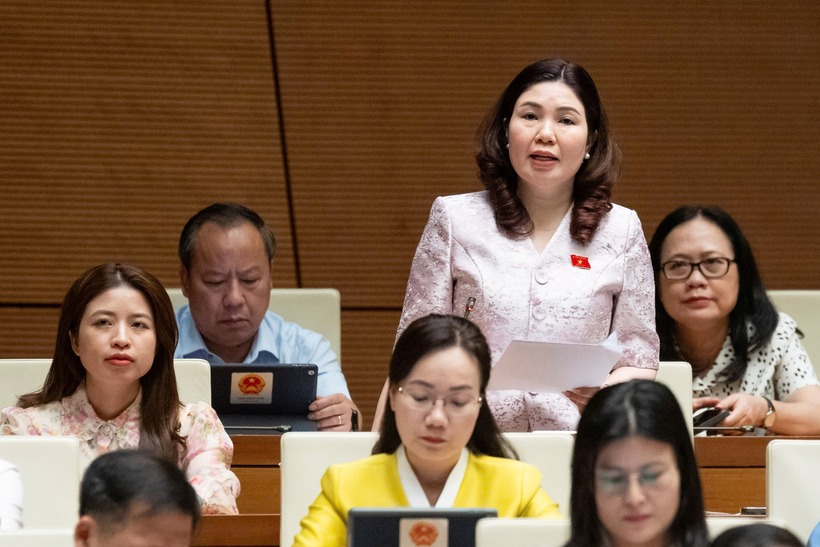 Đại biểu Trần Thị Vân (Ảnh: Media Quốc hội).
