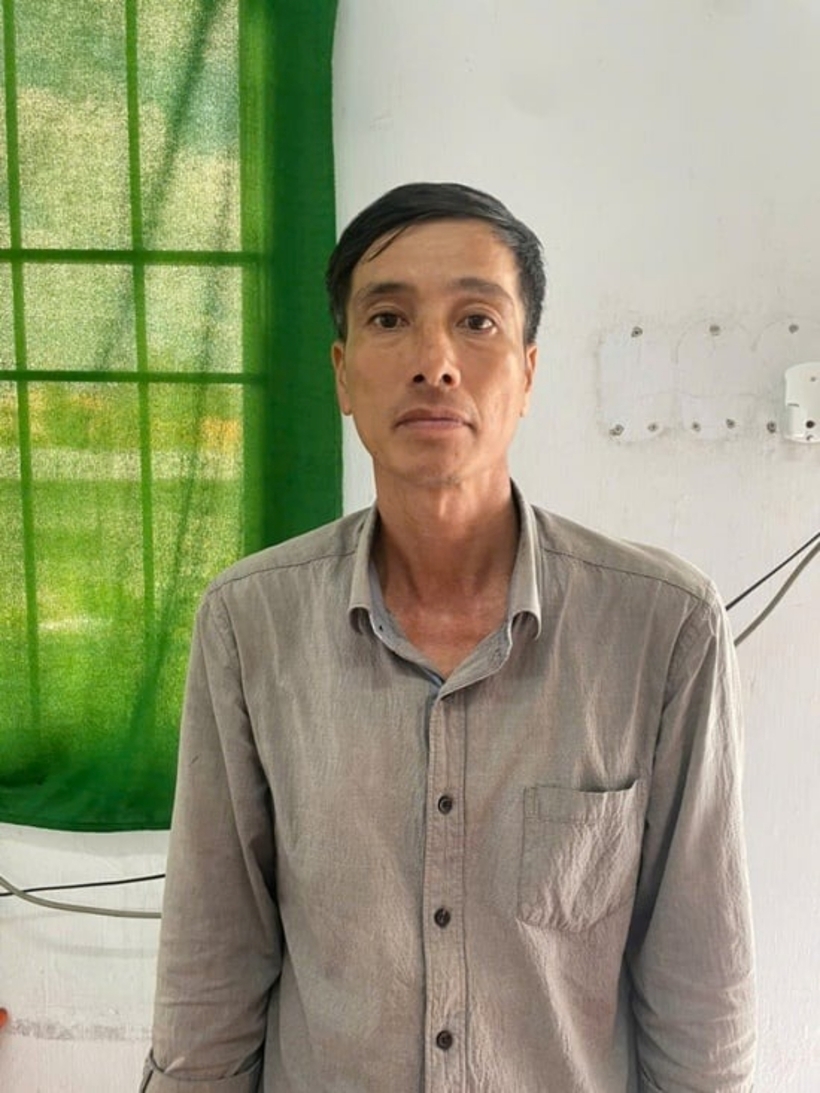 Hà Quốc Nam tại cơ quan điều tra. Ảnh: Dân Việt