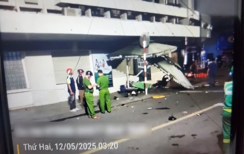 Hiện trường vụ tai nạn giao thông. Ảnh: Sài Gòn Giải Phóng