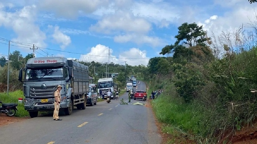 Hiện trường xảy ra vụ tai nạn. Ảnh: PLO.