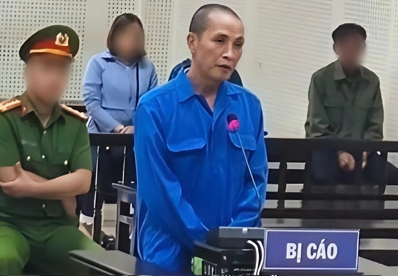 Bị cáo Đồng Xuân Điệp tại phiên xét xử. Ảnh: Báo Bảo vệ Pháp luật