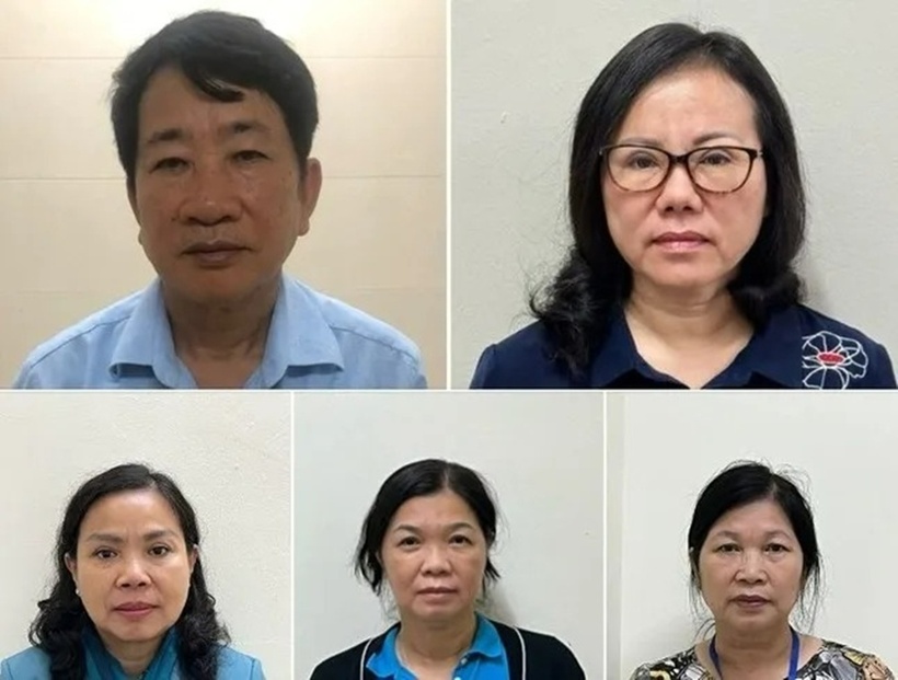 Một số bị can trong vụ án.