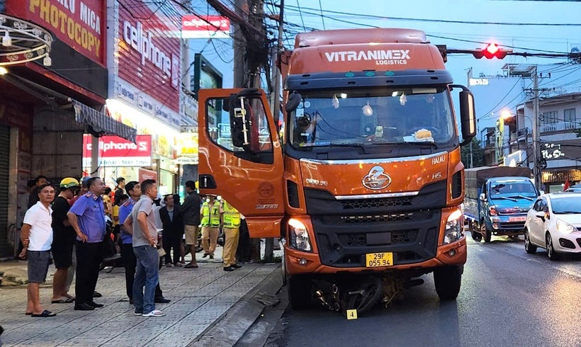 Hiện trường xảy ra vụ tai nạn. Ảnh: Báo Dân trí.