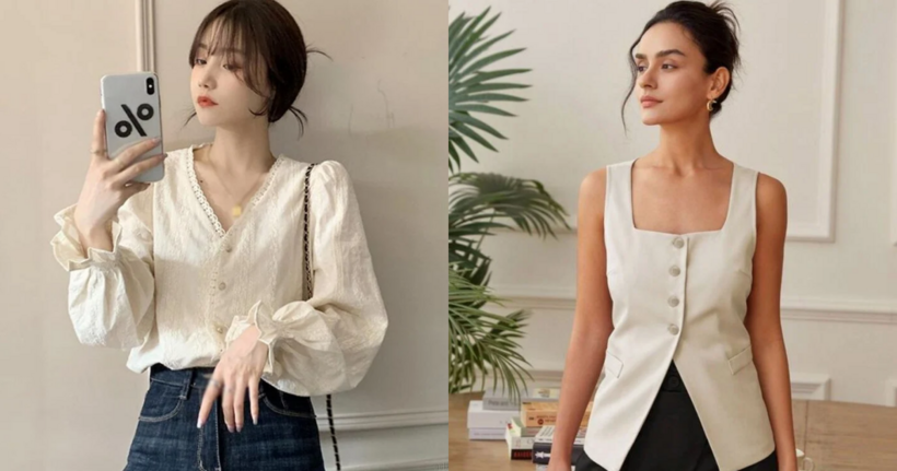 Cổ áo giúp phái nữ tôn lên những đường nét đẹp trên cơ thể và che đi khuyết điểm.